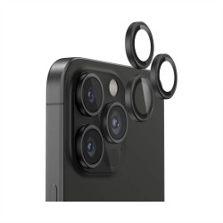 Bix iPhone 16 Pro / 16 Pro Max Safir Lens Koruyucu 3D Kamera Camı 9H Premium Lens Kapağı Siyah Titanyum Bix iPhone 16 Pro / 16 Pro Max Safir Lens Koruyucu 3D Kamera Camı 9H Premium Lens Kapağı Siyah Titanyum