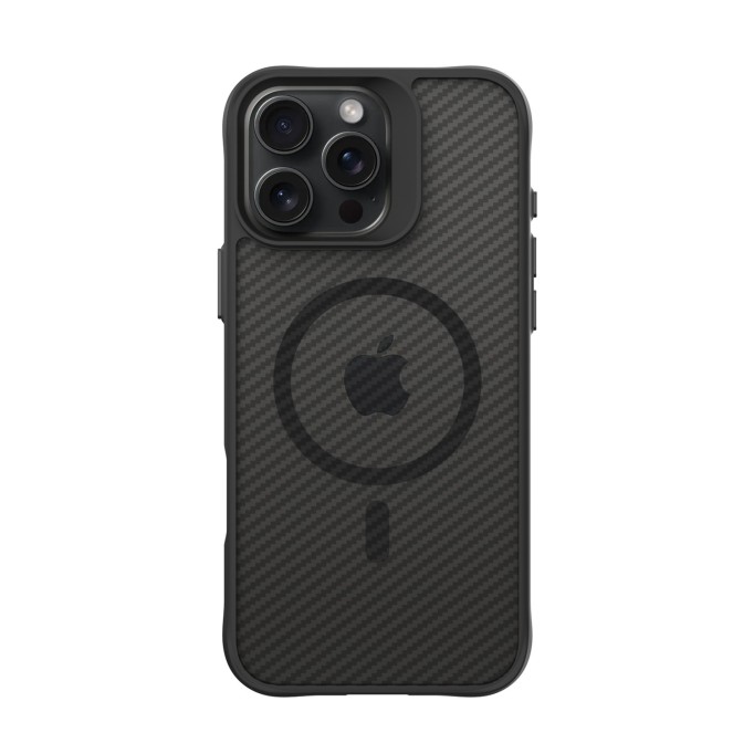 Bix iPhone 16 Pro Max Carbon Fiber Force MagSafe Kılıf Anti-Şok Teknolojili Kamera ve Ekran Korumalı