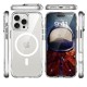 Bix iPhone 16 Pro Max Octagon Hava Yastıklı MagSafe Kılıf Maksimum Korumalı Antrasit Kristal Şeffaf 
