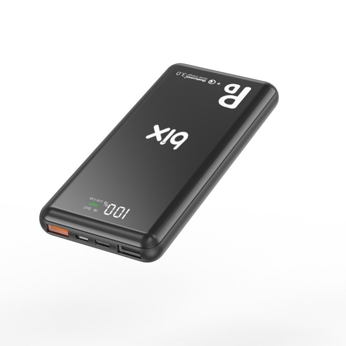 Bix PB101-PD 18W Üç Çıkışlı PD QC 3.0 10000 mAh Powerbank Siyah