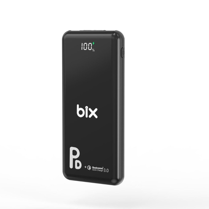 Bix PB101-PD 18W Üç Çıkışlı PD QC 3.0 10000 mAh Powerbank Siyah