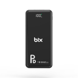 Bix PB101-PD 18W Üç Çıkışlı PD QC 3.0 10000 mAh Powerbank Siyah