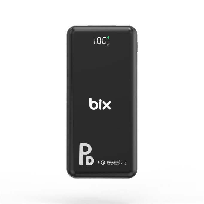 Bix PB101-PD 18W Üç Çıkışlı PD QC 3.0 10000 mAh Powerbank Siyah