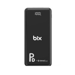 Bix PB101-PD 18W Üç Çıkışlı PD QC 3.0 10000 mAh Powerbank Siyah