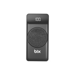 Siyah Bix PB102 10000 mAh USB PD QC 4.0 Kablosuz Şarj Powerbank Siyah