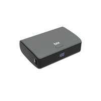Bix PB106 10000mAh PD20W Type-C USB-A SCP 22.5W Çift Çıkışlı LED Göstergeli Cep Boy Mini Powerbank Gri