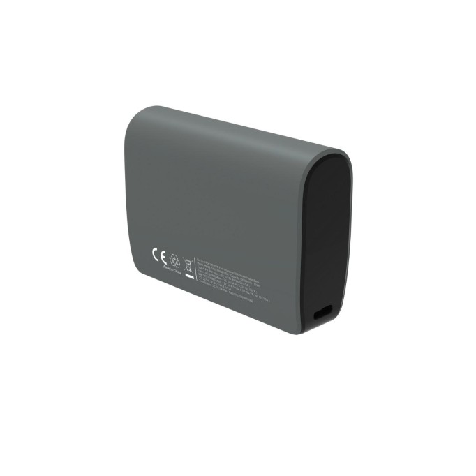 Bix PB106 10000mAh PD20W Type-C USB-A SCP 22.5W Çift Çıkışlı LED Göstergeli Cep Boy Mini Powerbank Gri