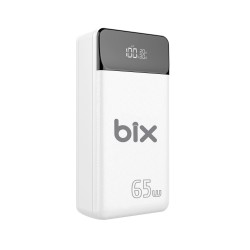 Bix PB301-65W 30000mAh Üç Çıkışlı 65W QC 3.0 Powerbank Beyaz Bix PB301-65W 30000mAh Üç Çıkışlı 65W QC 3.0 Powerbank Beyaz
