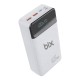Bix PB301-65W 30000mAh Üç Çıkışlı 65W QC 3.0 Powerbank Beyaz