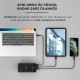 Bix PB301-65W 30000mAh Üç Çıkışlı 65W QC 3.0 Powerbank Beyaz