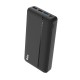 Bix PB302 Dört Çıkışlı QC 4.0 PD 30000 mAh Powerbank Siyah