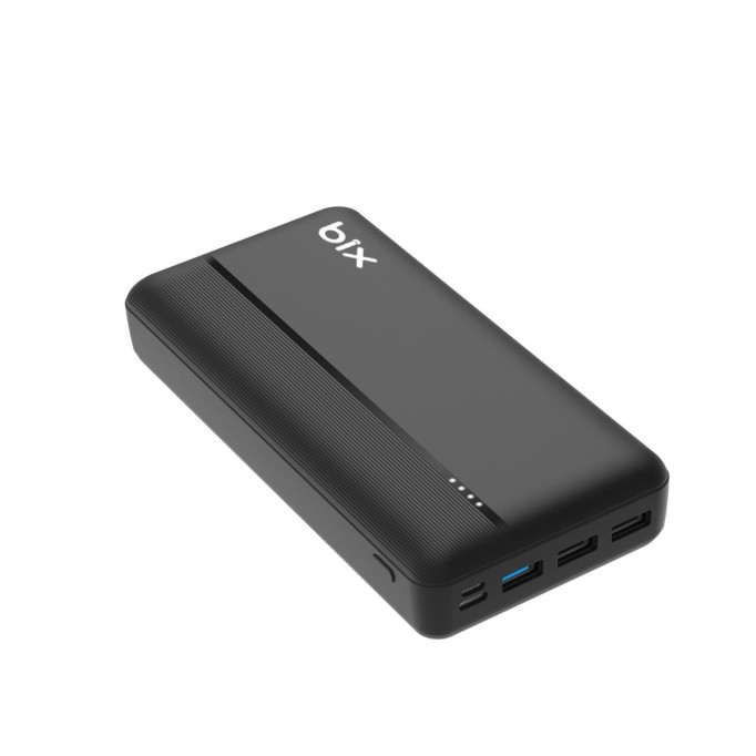 Bix PB302 Dört Çıkışlı QC 4.0 PD 30000 mAh Powerbank Siyah