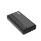 Bix PB302 Dört Çıkışlı QC 4.0 PD 30000 mAh Powerbank Siyah
