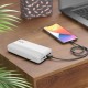Bix PB302 Dört Çıkışlı QC 4.0 PD 30000 mAh Powerbank Beyaz