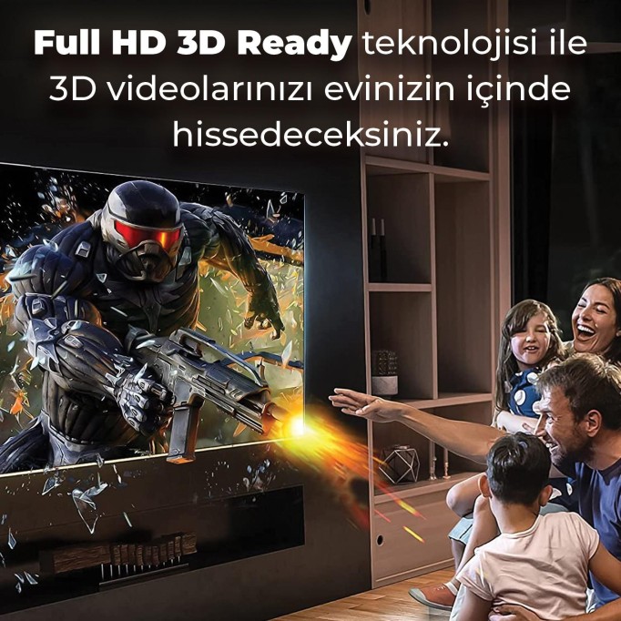 Bix Premium 8K@60Hz 4K@120Hz eARC Yüksek Hızlı HDMI 2.1 Kablo 3 Metre