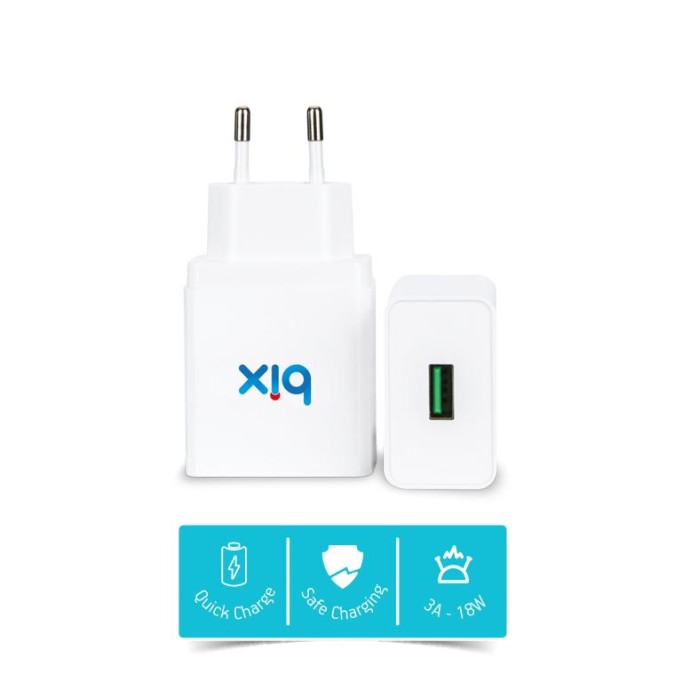 Bix Quick Charge 3.0 Hızlı Şarj Cihazı