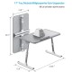 Bix Saiji AL30 Ayarlanabilir Laptop Standı Ergonomik Tasarım 17 İnç Uyumlu Taşınabilir Masa Gri