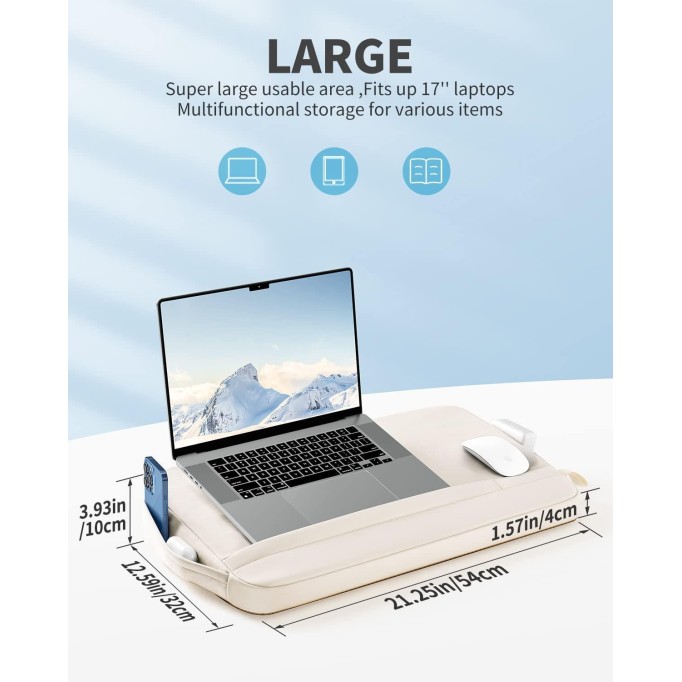 Bix Saiji GX1L Taşınabilir Laptop Notebook Minderi Bej