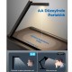 Bix Saiji GX8 LED Işıklı Laptop Masası 17 İnç Uyumlu Büyük PVC Yüzeyli Telefon Tutuculu Çekmeceli