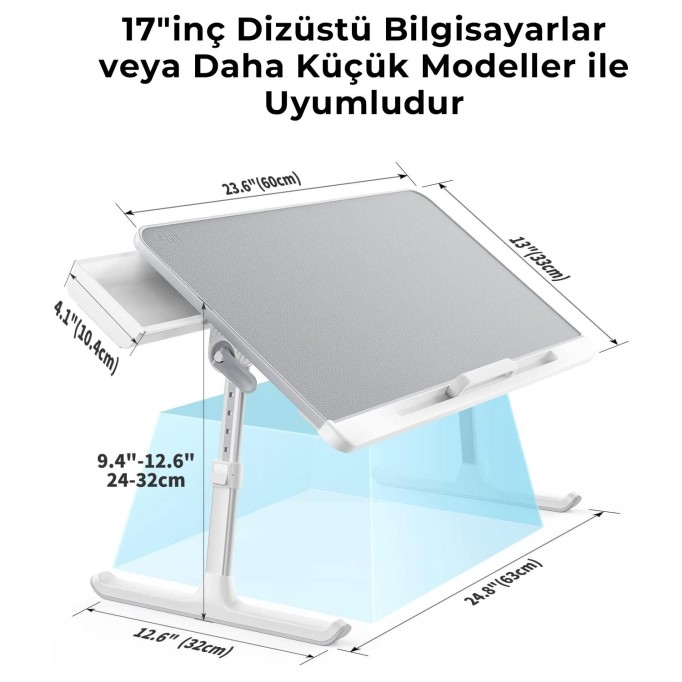 Bix Saiji K7 Mini Notebook ve Tablet Çalışma Masası