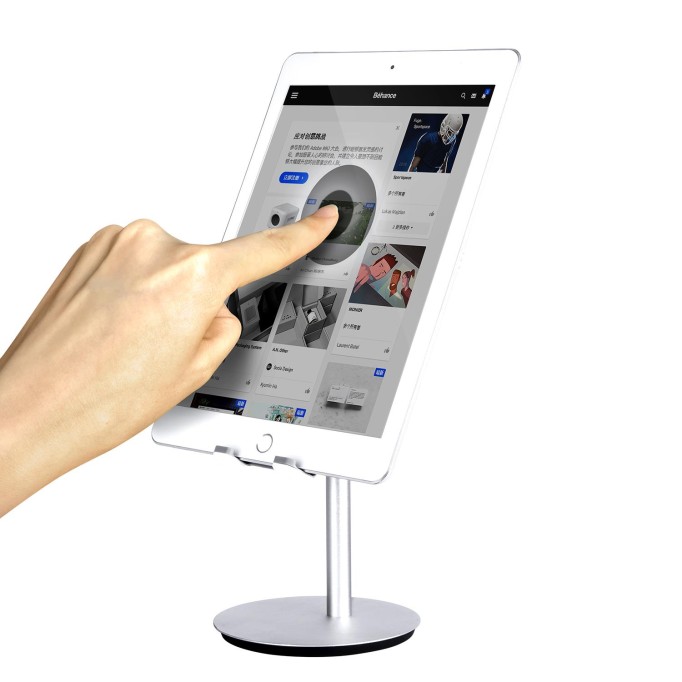 Bix Saiji S1 Plus Masaüstü Ayarlanabilir Tablet Telefon Tutucu Gümüş