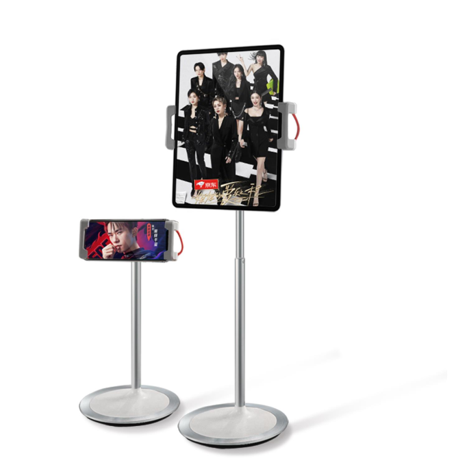 Bix Saiji S3E 360° Ayarlanabilir Tablet ve Telefon Tutucu Stand Gümüş