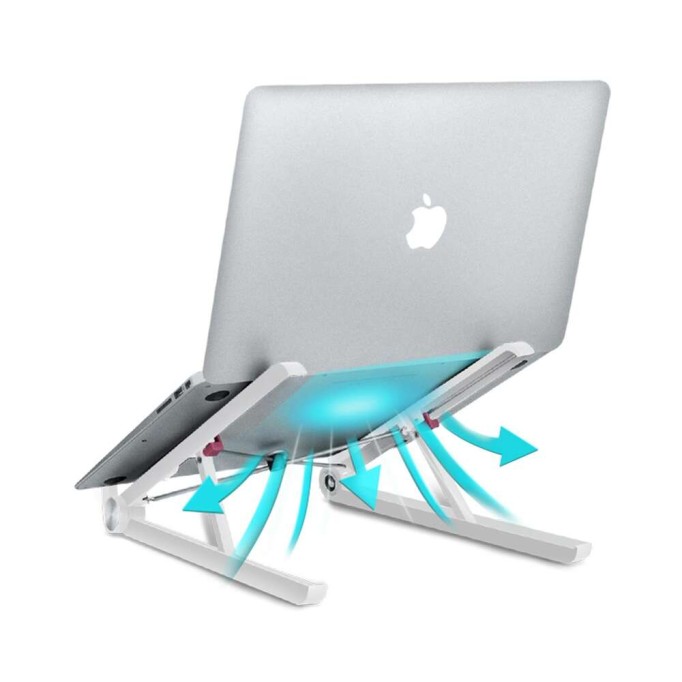 Bix Saiji X1 Alüminyum Notebook Laptop Standı Beyaz