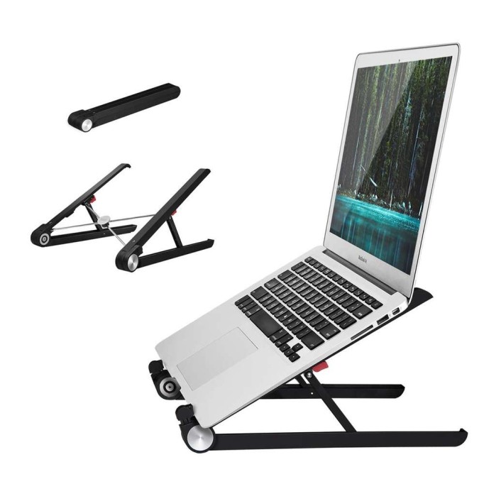 Bix Saiji X1 Alüminyum Notebook Laptop Standı Siyah