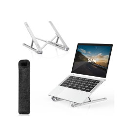 Bix Saiji X2 Taşıma Çantalı Alüminyum Notebook Laptop Standı Gümüş Bix Saiji X2 Taşıma Çantalı Alüminyum Notebook Laptop Standı Gümüş