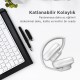 Bix Soundcraft BH2 Katlanabilir Hoparlör Özellikli EQ Mod Kablosuz Bluetooth 5.3 Kulaküstü Kulaklık Buz Gri