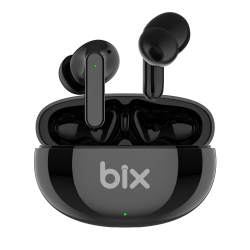 Siyah Bix Soundcraft TW1 ANC Aktif Gürültü Önleyici Bluetooth 5.2 Kulak İçi Kulaklık Siyah