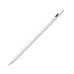 Beyaz Bix SP02W Universal Android ve iPad Tablet Uyumlu Dokunmatik Bluetooth Stylus Yazı ve Çizim Kalemi Beyaz