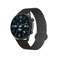 Bix SW02AI 1.43 inç AMOLED Ekran ChatGPT Destekli Bluetooth Telefon Görüşme Tansiyon Nabız Ölçer iOS Android Uyumlu Akıllı Saat Gri Siyah