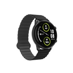 Bix SW02AI 1.43 inç AMOLED Ekran ChatGPT Destekli Bluetooth Telefon Görüşme Tansiyon Nabız Ölçer iOS Android Uyumlu Akıllı Saat Gri Siyah