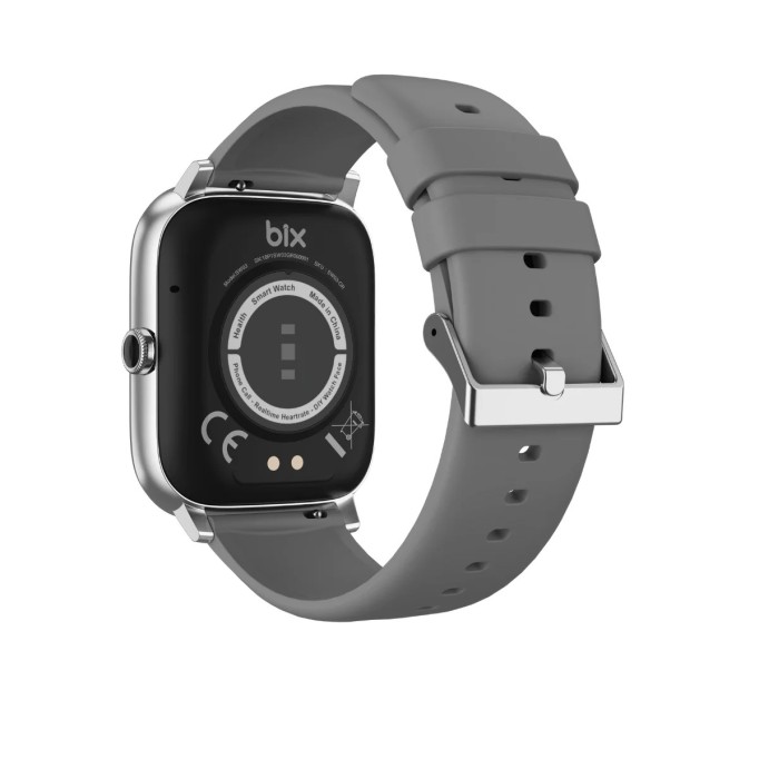 Bix SW03 2.01 inç TFT Geniş Ekran Bluetooth Telefon Görüşme IP67 Suya Dayanıklı Spor ve Sağlık Takip Özellikli iOS Android Uyumlu Akıllı Saat Gri