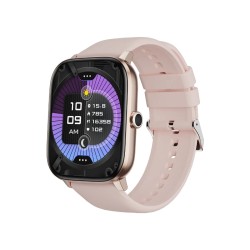 Pembe Bix SW03 2.01 inç TFT Geniş Ekran Bluetooth Telefon Görüşme IP67 Suya Dayanıklı Spor ve Sağlık Takip Özellikli iOS Android Uyumlu Akıllı Saat Pembe