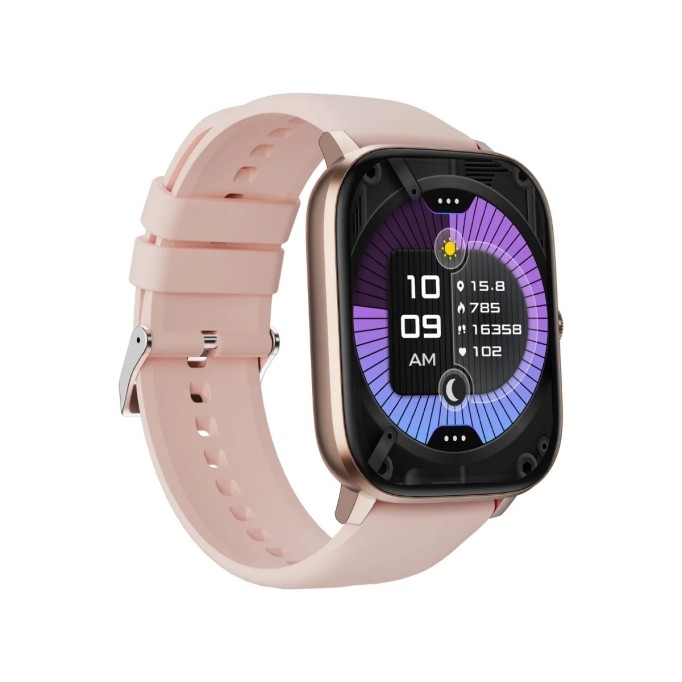 Bix SW03 2.01 inç TFT Geniş Ekran Bluetooth Telefon Görüşme IP67 Suya Dayanıklı Spor ve Sağlık Takip Özellikli iOS Android Uyumlu Akıllı Saat Pembe