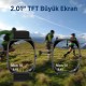 Bix SW03 2.01 inç TFT Geniş Ekran Bluetooth Telefon Görüşme IP67 Suya Dayanıklı Spor ve Sağlık Takip Özellikli iOS Android Uyumlu Akıllı Saat Pembe