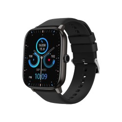 Siyah Bix SW03 2.01 inç TFT Geniş Ekran Bluetooth Telefon Görüşme IP67 Suya Dayanıklı Spor ve Sağlık Takip Özellikli iOS Android Uyumlu Akıllı Saat Siyah