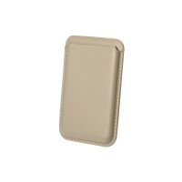 Bix TMW1 iPhone MagSafe Deri Kartlık Manyetik Telefon Cüzdanı Gold