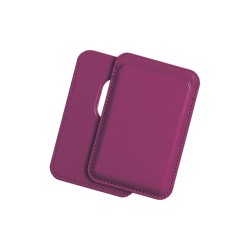 Bix TMW1 iPhone MagSafe Deri Kartlık Manyetik Telefon Cüzdanı Kırmızı