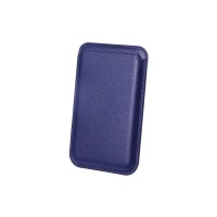 Bix TMW1 iPhone MagSafe Deri Kartlık Manyetik Telefon Cüzdanı New Blue