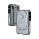 Bix TPB16 10.000 mAh OLED Ekranlı Manyetik Kablosuz Powerbank 20W PD Hızlı Şarj ve 15W MagSafe Gri