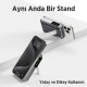 Bix TPB16 10.000 mAh OLED Ekranlı Manyetik Kablosuz Powerbank 20W PD Hızlı Şarj ve 15W MagSafe Gri