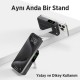 Bix TPB16 10.000 mAh OLED Ekranlı Manyetik Kablosuz Powerbank 20W PD Hızlı Şarj ve 15W MagSafe Siyah