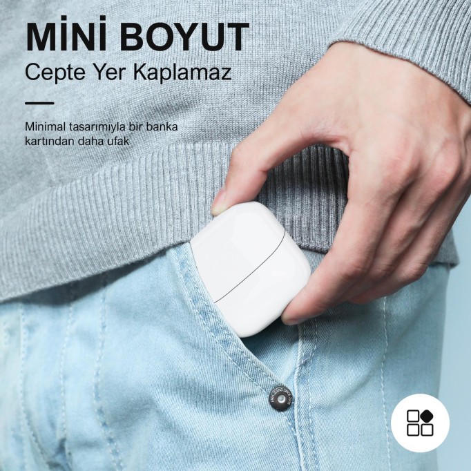 Bix TW5 Soundcraft Bluetooth 5.3 Çift Mikrofonlu TWS Kablosuz Kulak içi Kulaklık Beyaz
