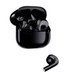 Siyah Bix TW5 Soundcraft Bluetooth 5.3 Çift Mikrofonlu TWS Kablosuz Kulak içi Kulaklık Siyah