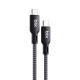 Bix Type-C to Type-C 240W 480Mbps USB-IF Sertifikalı Hi-Speed Örgülü Şarj ve Data Kablosu 1.8 Metre satın al