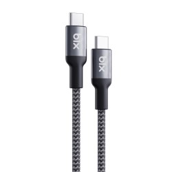 Bix Type-C to Type-C 240W 480Mbps USB-IF Sertifikalı Metal Başlıklı Örgülü Şarj & Data Kablosu 1.8 Metre Bix Type-C to Type-C 240W 480Mbps USB-IF Sertifikalı Metal Başlıklı Örgülü Şarj & Data Kablosu 1.8 Metre