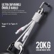 Bix Type-C to Type-C 60W Örgülü LED Işıklı Şarj ve Data Kablosu 1 Metre Beyaz